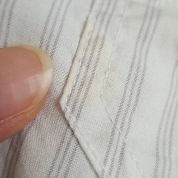 Faded Glory Black & White Striped Short Sleeve Button Down Shirts Boys XS - Picture 5 of 7